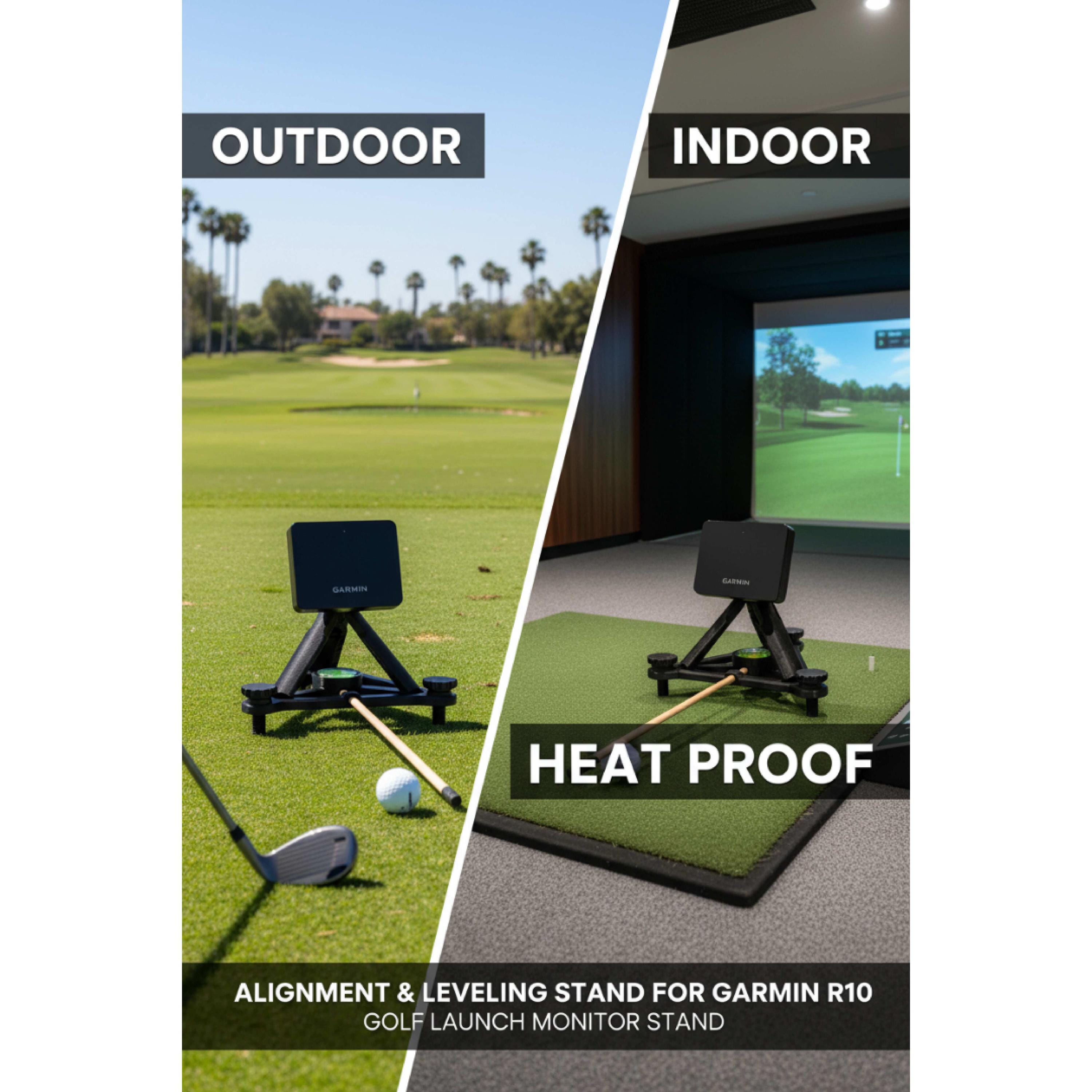 Garmin Approach R10 Golf Alignment and Leveling Stand – 3D Printed