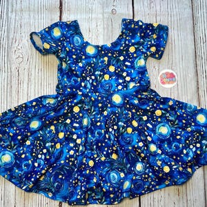 Blue Galaxy Dress - Etsy
