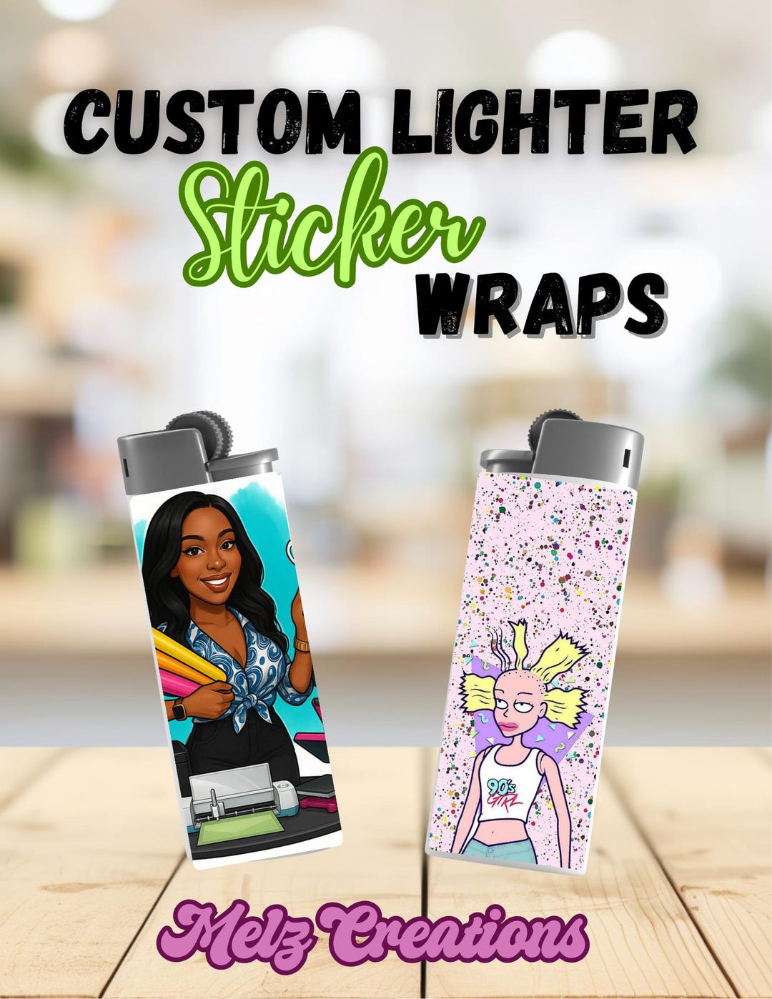 15-pack Custom Wrapped Lighters – Fully Designed & Ready to Use - Etsy
