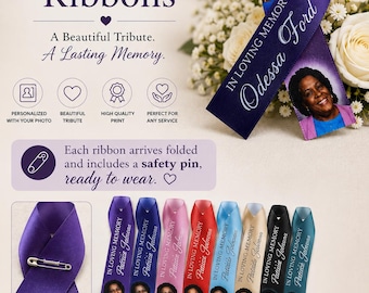 Cintas conmemorativas personalizadas / Recuerdo fotográfico personalizado