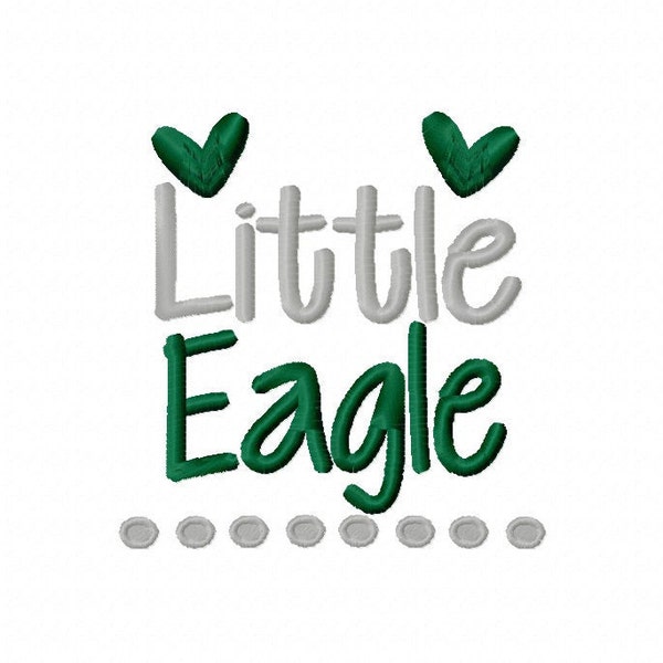 Little Eagle Machine Embroidery Design 4x4 5x7 6x10 Team Instant Download Basketball Football Sports baby little girl boy