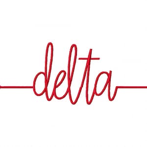 Delta sorority Arrow Machine Embroidery Design Greek Instant download rush bride shower gift daughter college 4x4 7x5 10x6