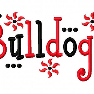 Bulldogs Applique Machine Embroidery Design 4x4 7x5 10x6 Georgia Dawgs Team Instant Download Basketball Football Baseball Softball Sport