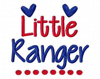 Diseño de bordado a máquina Little Ranger 4x4 5x7 6x10 Equipo Descarga instantánea Baloncesto Fútbol Béisbol Deportes bebé niña niño