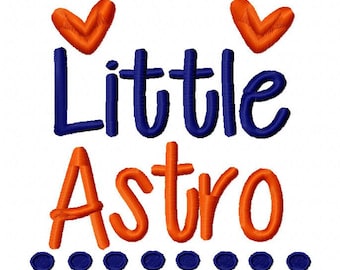 Diseño de bordado a máquina Little Astro 4x4 5x7 6x10 Equipo Descarga instantánea Baloncesto Fútbol Béisbol Deportes bebé niña niño