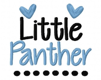 Diseño de bordado a máquina Little Panther 4x4 5x7 6x10 Equipo Descarga instantánea Baloncesto Fútbol Béisbol Deportes bebé niña niño