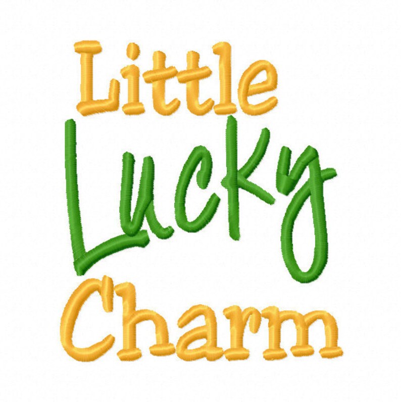 Download Little Lucky Charm 4x4 5x7 6x10 Machine Embroidery Design ...