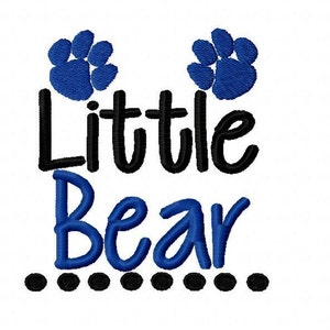 Little Bear Paws Machine Embroidery Design 4x4 5x7 6x10 Team Instant Download Basketball Football Sports