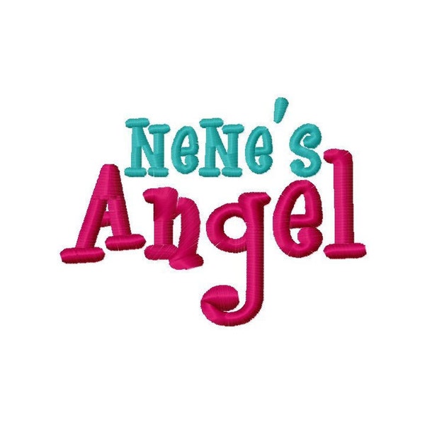 NeNe's Angel Machine Embroidery Design Instant Download Grandma Grandmother Baby shower shirt bib gift 4x4 5x7 6x10 Nana Mimi