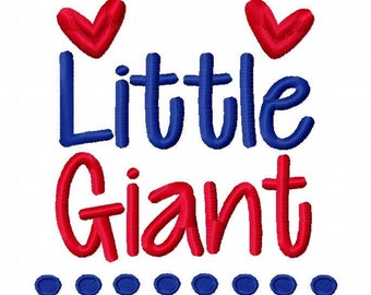 Diseño de bordado a máquina Little Giant 4x4 5x7 6x10 Equipo Descarga instantánea Baloncesto Fútbol Béisbol Deportes bebé niña niño