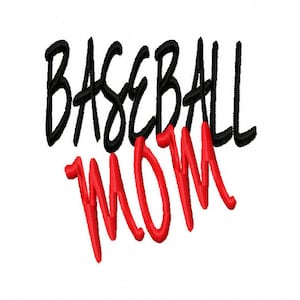 Baseball Mom Machine Embroidery Design Instant Download 4x4 5x7 6x10 Girl Shirt mother Shower Sports little league gift son ball fan mom boy