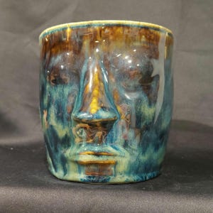 Blumentopf Gesicht Vase Topf Kopf Keramik Pflanzenhalter einzigartig Keramik Gesicht für Pflanzenhaar Einzigartiges Geschenk für Pflanzenliebhaber cooles Gesicht Pflanzschale