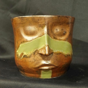 Blumentopf Gesicht Vase Topf Kopf Keramik Pflanzenhalter einzigartig Keramik Gesicht für Pflanzenhaar Einzigartiges Geschenk für Pflanzenliebhaber cooles Gesicht Pflanzschale