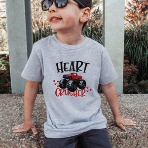 Funny Toddler Shirt, Heart Crusher Shirt, Toddler Valentine Shirt, Kids Valentine Shirt, Boys Valentine Shirt, Baby Valentine Shirt