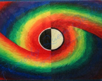 Spiritual Balancing ACEO mini print limited special edition of 25