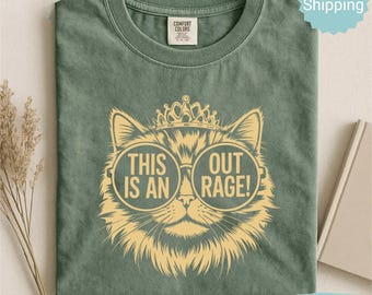 Comfort Colors® Dungeon Crawler Carl Shirt, This Is An Outrage T-Shirt Princess Donut and Mongo Tee Fantasy Book Reader Shirt Bookish Merch