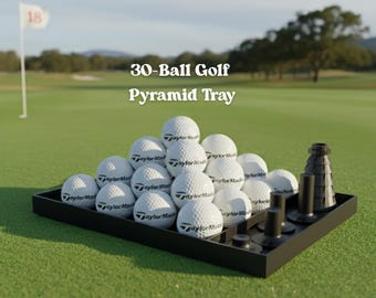 3D Printed Golf Ball Tray | Simulator Accessory | Unique Golf Gift for Him