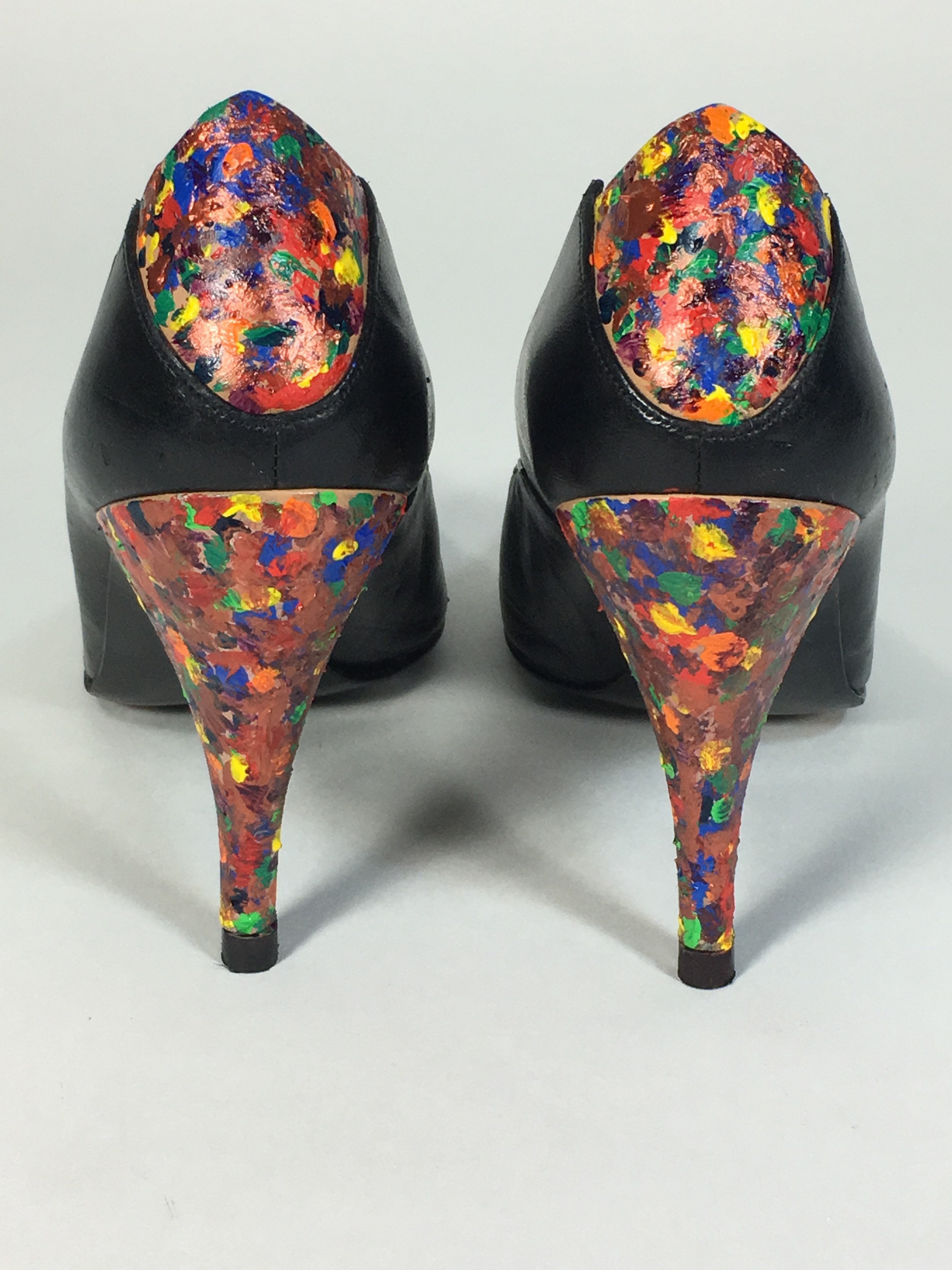 Escarpins Noirs Vintage CHARLES JOURDAN Années 80/90 - Talon Aiguille - Taille 38 (FR) - Occasion