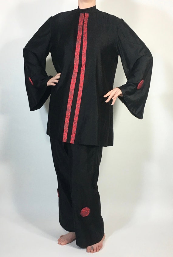 Antique Vintage 1910's-1920's Unique black SILK LO