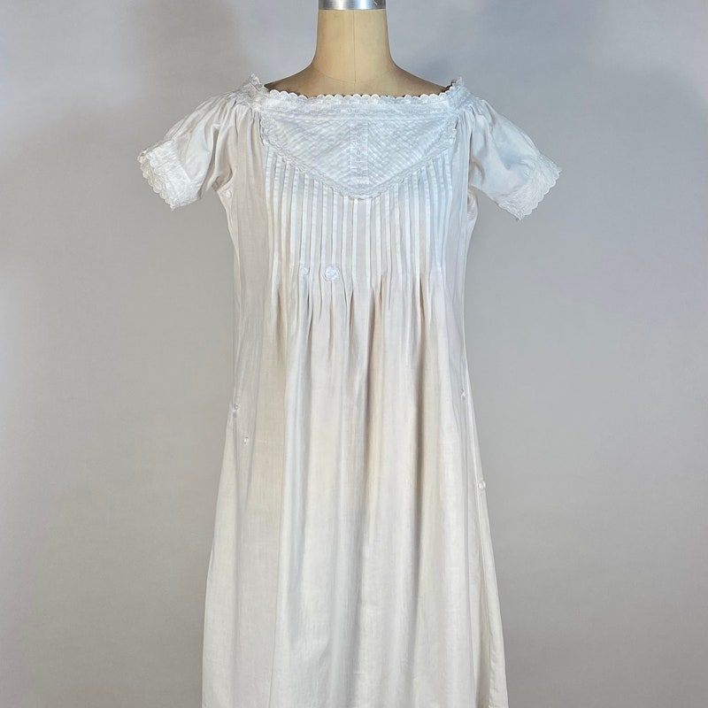 100% Cotton White Embroidered Chemise main image 1