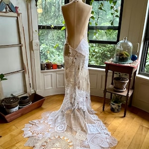 crochet doily wedding dress Lace crochet & doily details to spark your wedding day imagination  We're  inspired by the delicate craftsmanship and heirloom sentimentality that  adds texture and an old-world charm to your wedding aesthetic #