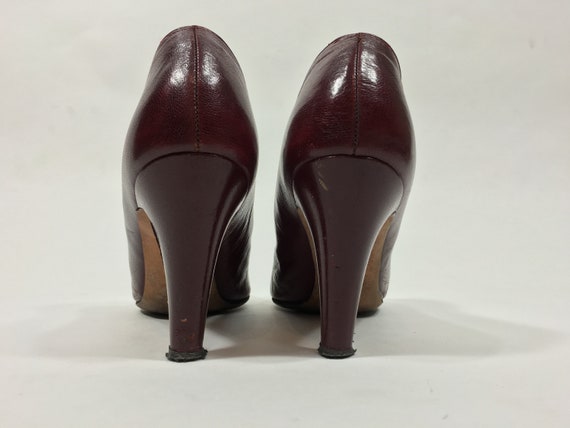 Vintage 1970’s-does-30’s/40’s oxblood deep red he… - image 7