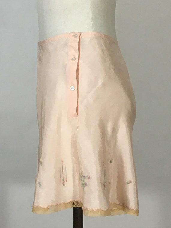 Vintage 1930’s shell pink rayon tap pants shorts … - image 3