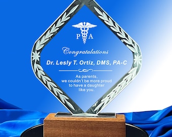 Kundengerechte Kristallauszeichnung: Pastor Appreciation Plaque