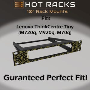 10 Inch Rack Mount for Lenovo ThinkCentre Tiny | M720q M920q M70q Homelab PETG