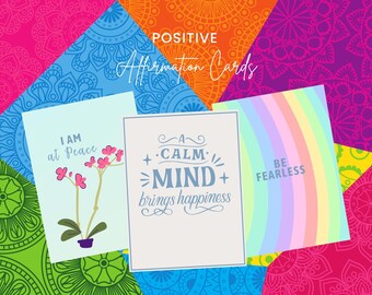 Motivational Mini Quote Cards: Inspiration, Encouragement Cards, Positive Affirmations for Vision Board (Printable)