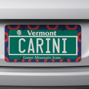 Phish License Plate Frame, Metal, Donut Print
