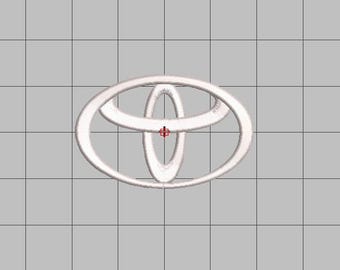 Toyota  Logo Embroidery machine files DIGITAL