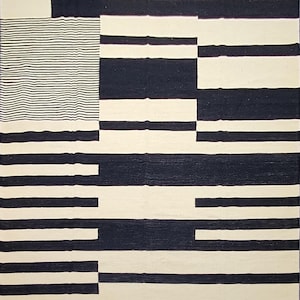 Contemporary Kilim Rug, ALL SIZES. Accent Rug, flat-weave Rug, handmade carpet, black and white, multiple sizes, navajo style. tribal rug