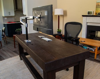 Custom Industrial Executive Desk – One-of-One Handcrafted Piece