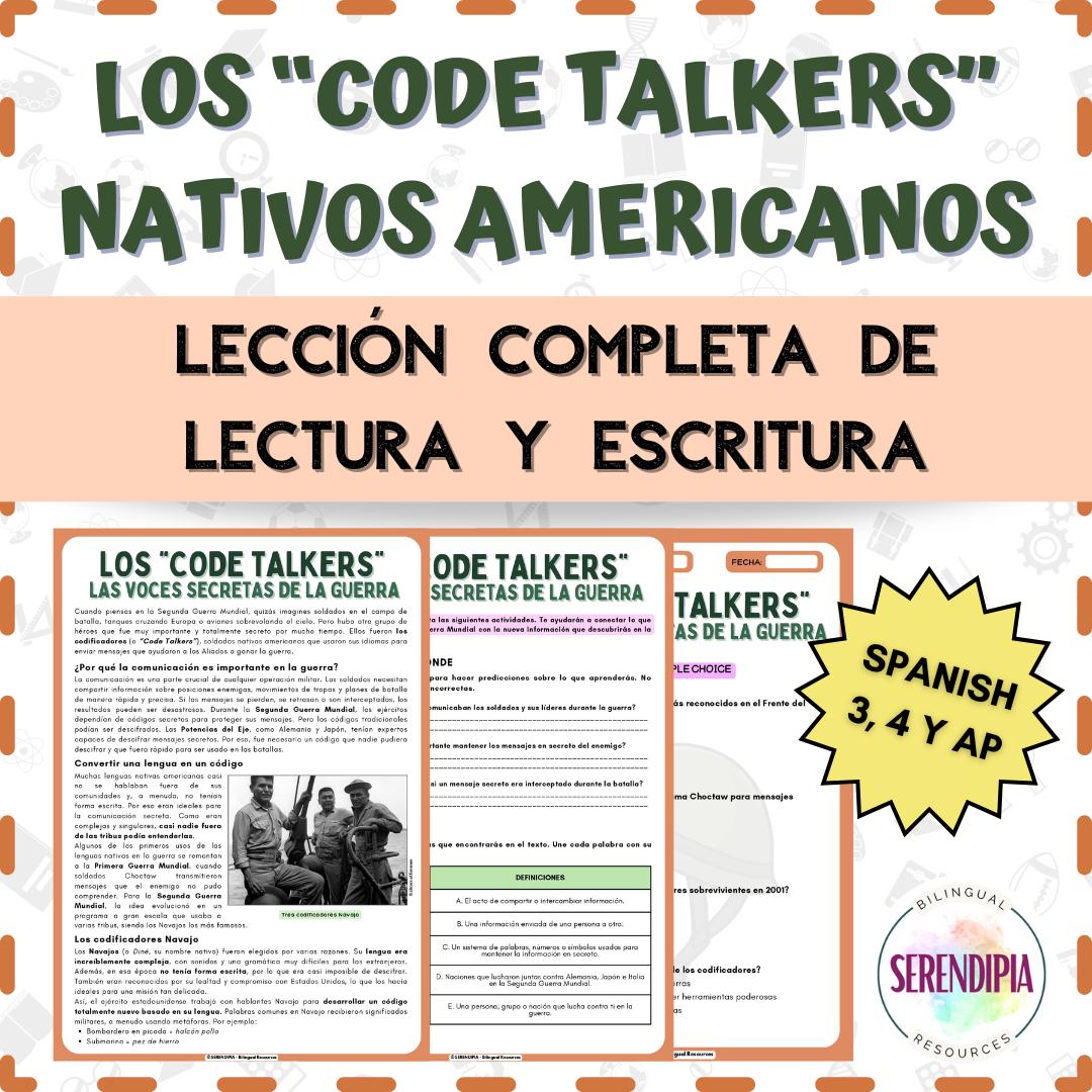 Navajo Code Talkers World War SPANISH Reading Comprehension | Native ...