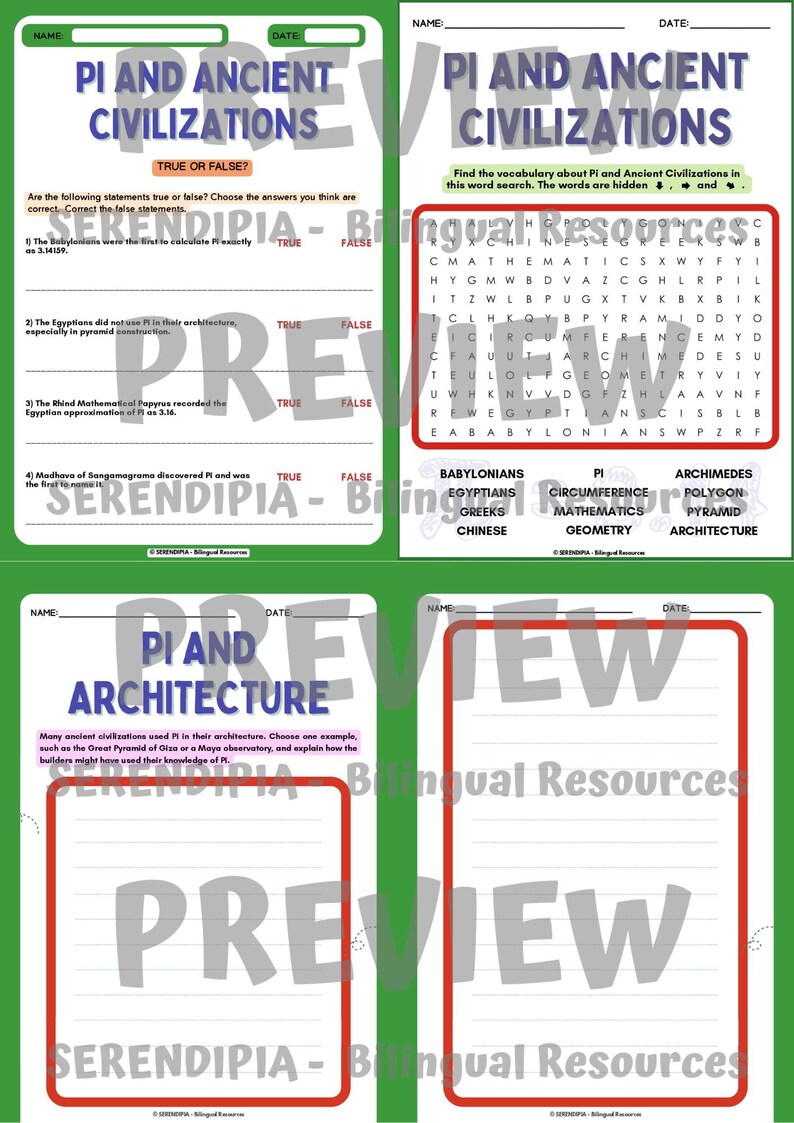 Math and Ancient Civilizations Reading Comprehension | Pi Day Reading ...