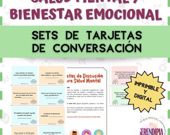 Salud Mental Actividades Conversación | Spanish SEL Conversation Starters Debate | SEL Spanish Activities | Mental Health Activities Spanish