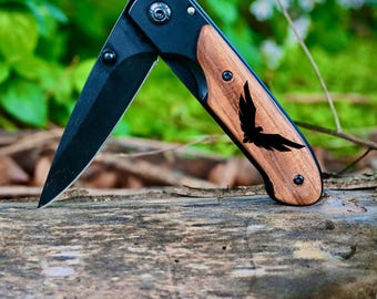 Personalized USAF Pocket Knife: Engraved Air Force Retirement Gift