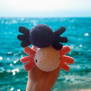 Mini Axolotl Plüschtier: Handgemachtes Amigurumi Axolotl