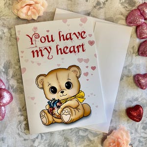 Vous avez ma carte de voeux de coeur. Saint-Valentin, occasion spéciale, anniversaire, anniversaire, juste parce que, mardi au hasard, juste parce que