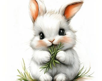 ふわふわのかわいいウサギのクリップアート20選、ウサギのクリップ