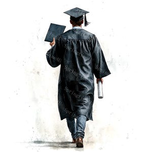 20 cliparts garçon de fin d'études, couleur de l'école, collège, modèles d'étudiants diplômés, aquarelle imprimable, fichiers JPG de haute qualité, créations en papier, journal indésirable