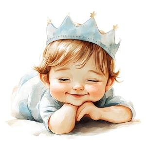 16 graziosi clipart di neonati, bambini, adorabili illustrazioni di cartoni animati, acquerelli stampabili, JPG di alta qualità, lavoretti di carta, diario di scarto