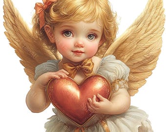 14 Valentine Cupid Clipart, Valentine's Day Cupid, Cute Love
