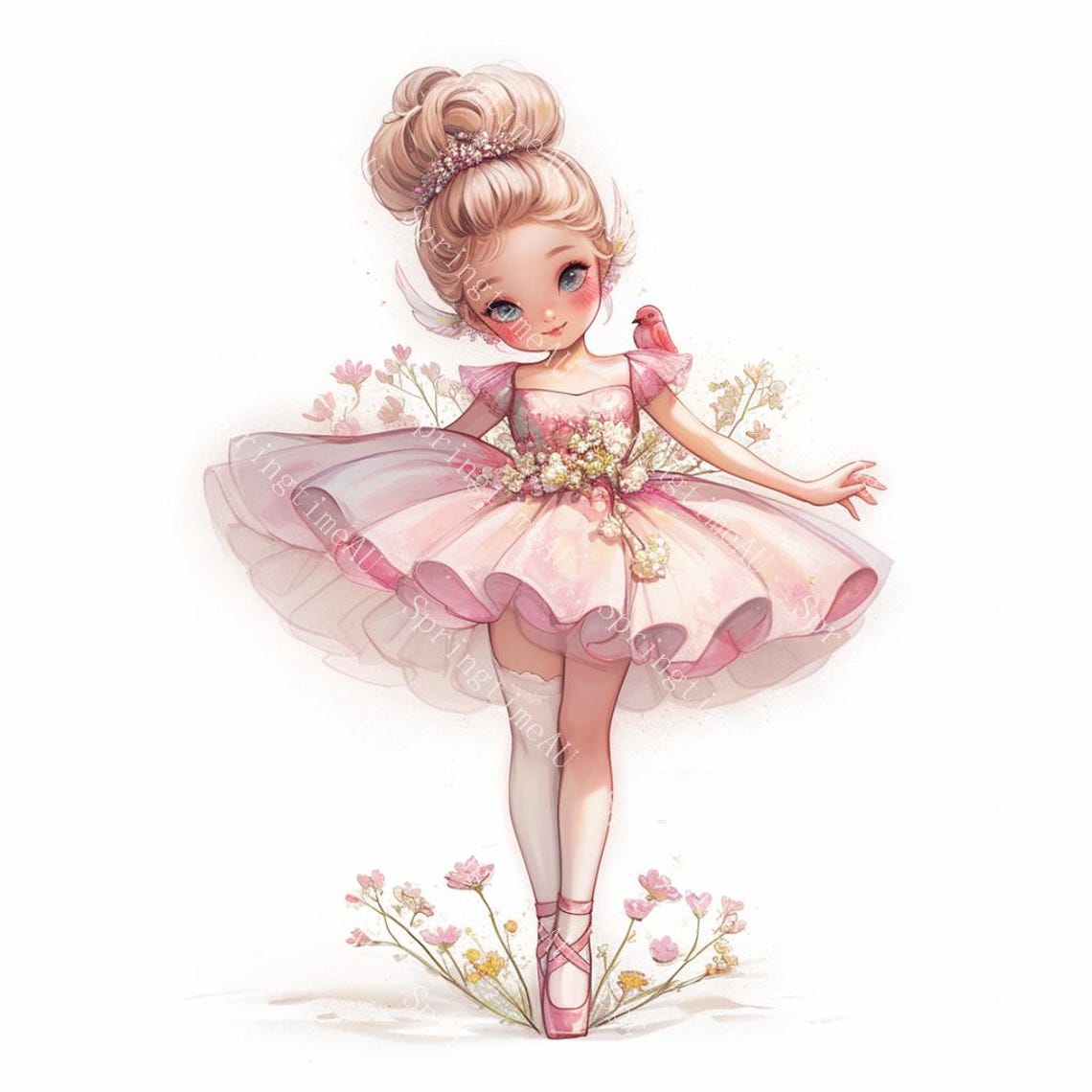 18 Cute Pink Ballerina Clipart, Little Girl Ballerina, Ballet Dancer ...