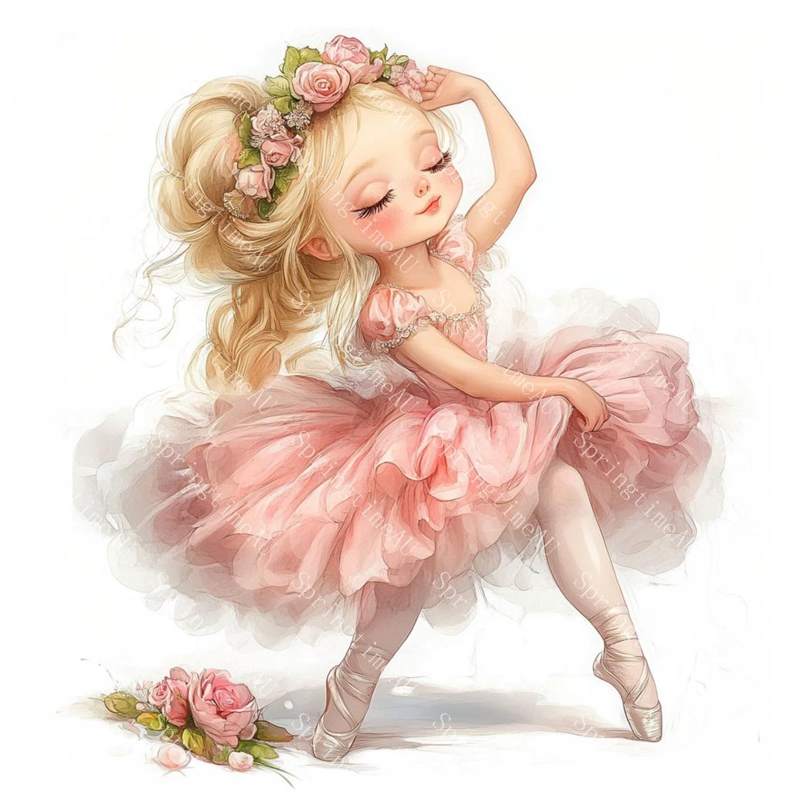 18 Cute Pink Ballerina Clipart, Little Girl Ballerina, Ballet Dancer ...