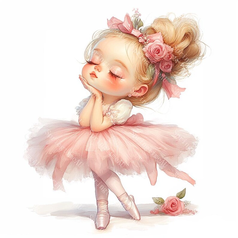18 Cute Pink Ballerina Clipart, Little Girl Ballerina, Ballet Dancer ...