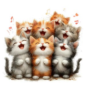 18 Foto von Katzen Clipart, Kätzchen Clipart, schrulligen Party Katzen Foto, druckbare Aquarell, hochwertige JPGs, PaperCraft, Junk Journal