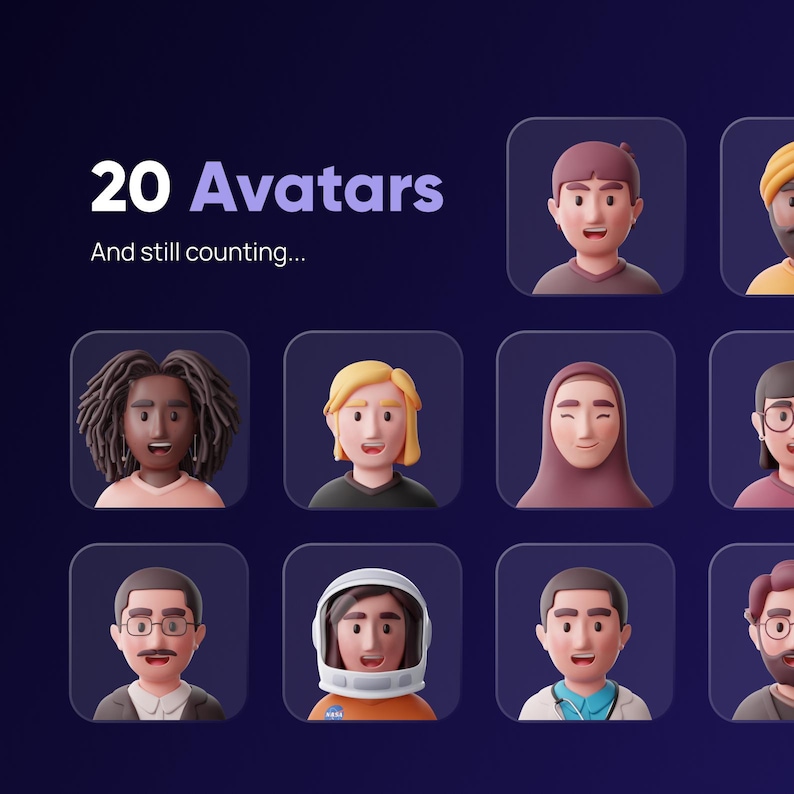 Facely - Metapeople Profile 3D Avatar V1 | Modern High Quality ...