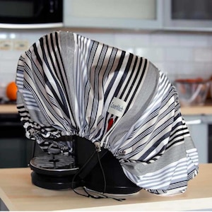 CM75Ø Medelstort runt elastiskt tygöverdrag för att skydda apparater från smuts - Kaffebryggare - Matberedare - Fritös - Mixer - Dekorationsartiklar